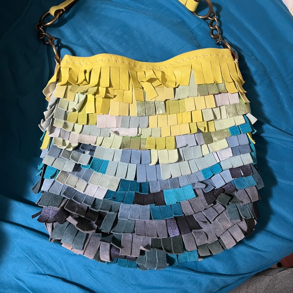Coach Fringe Fishtail shoulder bag. RARE! Very hard to find. Like New Condition!